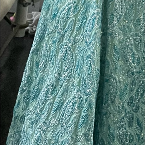 Vintage VOLUP  1950s1960s Brocade tea-length dress. - Picture 8 of 9